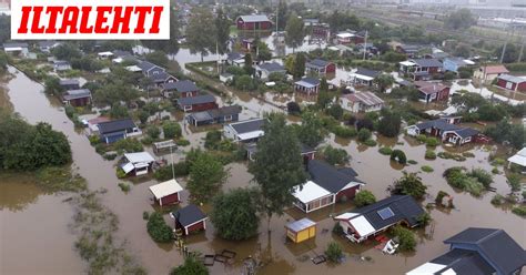 Ruotsissa rajut tulvat