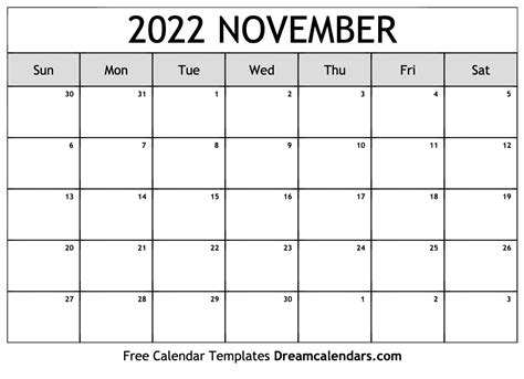 23 November 2022 Calendar Printable Free Pictures All In Here