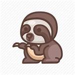 Sloth Cartoon Animal Lazy Slow Lineal Transparent