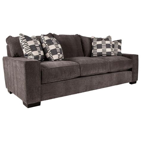 Michael Nicholas Designs Troy Sofa In Lift Charcoal Nebraska Furniture Mart