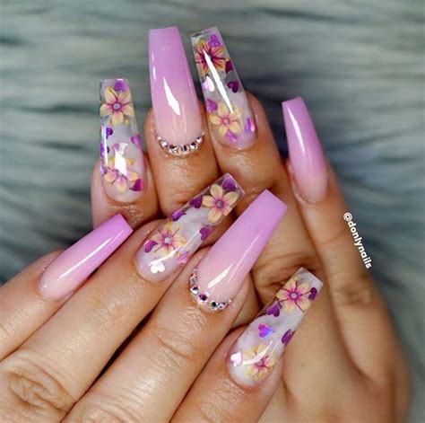 Beautiful Acrylic Nail Designs The Glossychic Purple Acrylic Nails Acrylic Nails