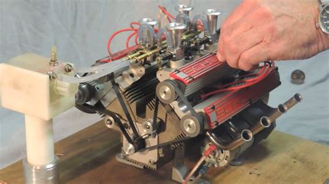 Schillings V8 80cc Model Engine Running With Great Sound