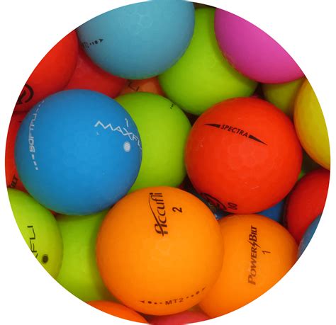 Matte Coloured Golf Balls Second Hand Golf Balls 4 You