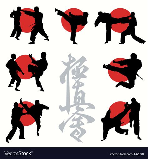 Kyokushin Karate Royalty Free Vector Image Vectorstock