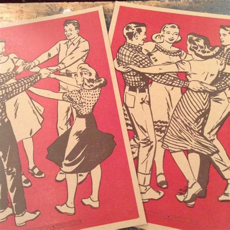 2 Square Dance Posters T For Dancers Square Dance Print Etsy