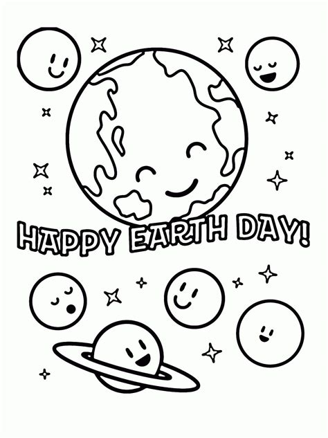 Free coloring for kids is fun, entertainment and learning. 21 Printable Earth Day Coloring Pages - Holiday Vault
