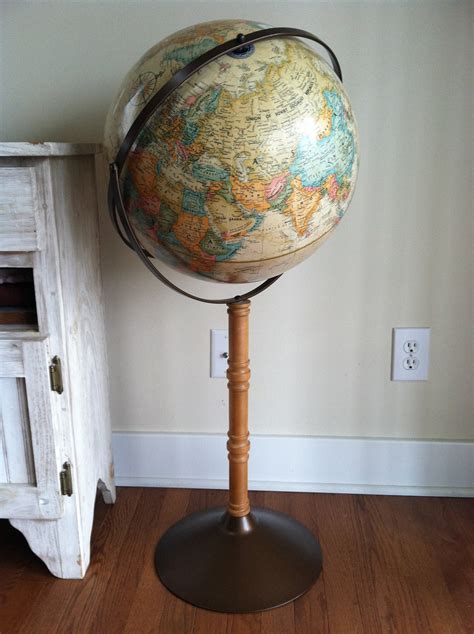 Vintage Replogle World Globe Standing Floor Globe Post Wwii