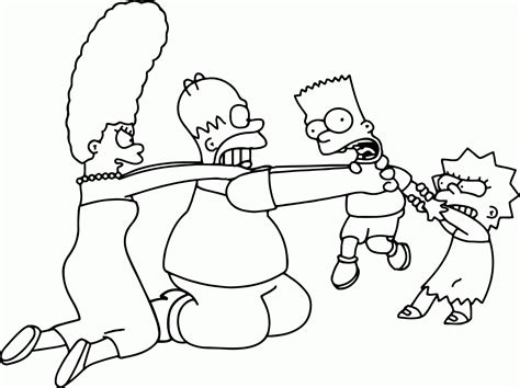 Printable Simpsons Coloring Page Coloring Home