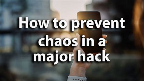 How To Prevent Chaos In A Major Hack Redundancy Says Intelligence