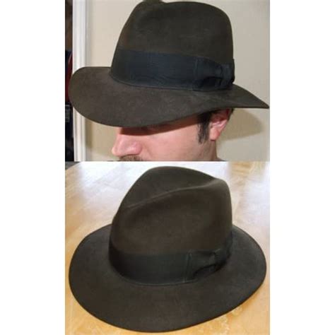 Stetson Indiana Jones Hat Fedora Fur Felt Size 7 14