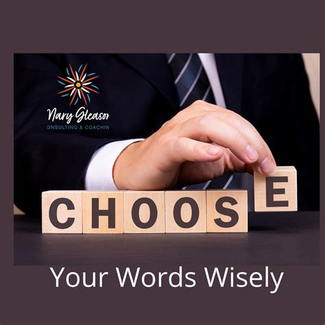 Choose Your Words Wisely Mary Gleason