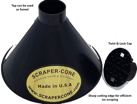 Scraper Cone Car Ice Scraper Easy Ice Removal Legit Ts