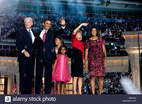 Joe biden vowed to go on fighting for the democratic presidential nomination despite what he called 'a gut punch' he took in iowa's contest where partial results showed the political veteran lagging in fourth. Barack Obama with Joe Biden and Family Stock Photo ...