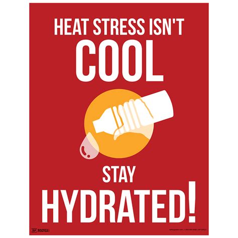 Safety Poster Heat Stress Isnt Cool Cs447700