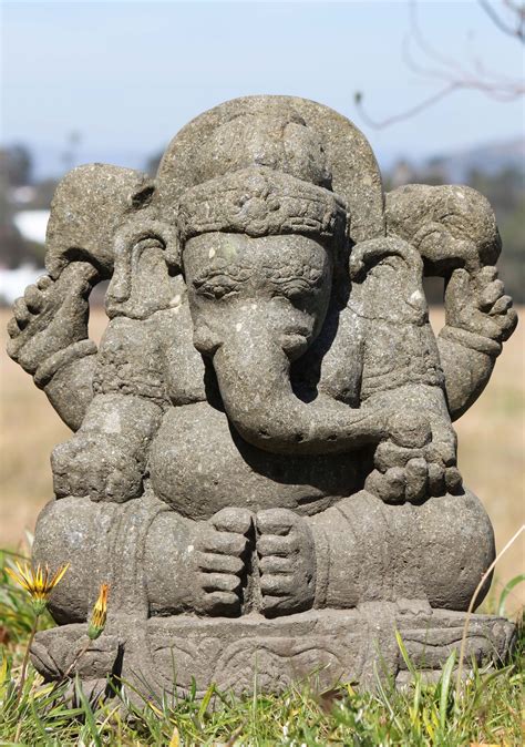 Stone Ganesh Garden Statue Bio Para Status
