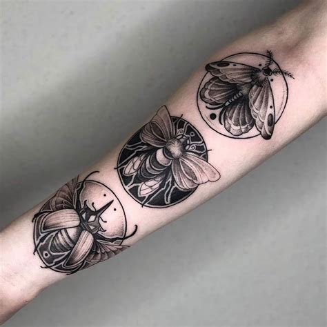 Insect Tattoos On The Forearm Done By Юлия Зозуленко Otziapp