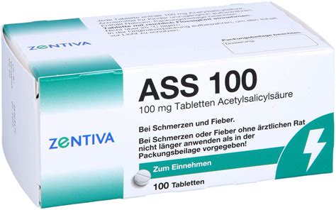 Ass 100 Mg 100 Tabletten Kaufen Volksversand Versandapotheke