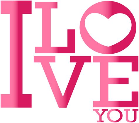 I Love You Text Pink Png Image Gallery Yopriceville High Quality