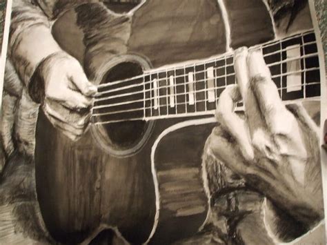 Guitar Pencil Drawing By Xxhektikbeastxx On Deviantart