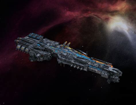The Terran Frigate A Starship From Earth In The Galaxy Pirates Setting
