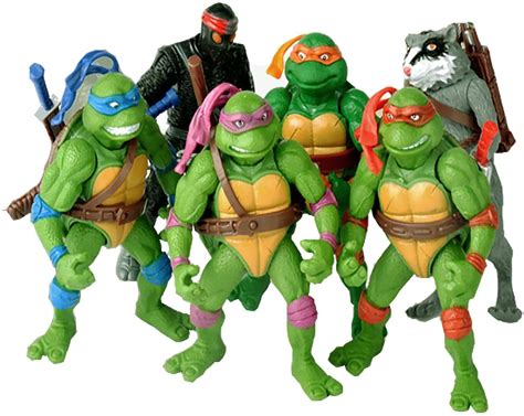 6 Pcs Set Teenage Mutant Ninja Turtles Action Figure Tmnt Action