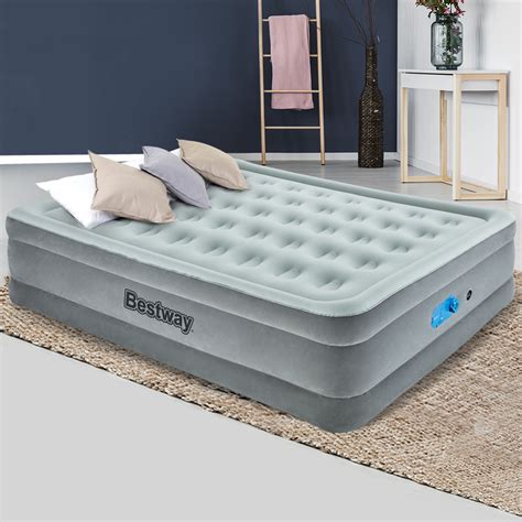 Bestway Queen Air Bed Inflatable Mattress Sleeping Mat Battery Built In