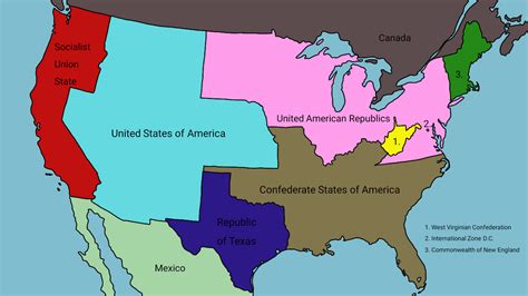My Take As An American On An Impending 2nd Civil War Rimaginarymaps