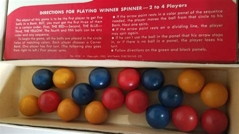 Vintage Winner Spinner Board Game 1953 By Whitman Publishing Complete