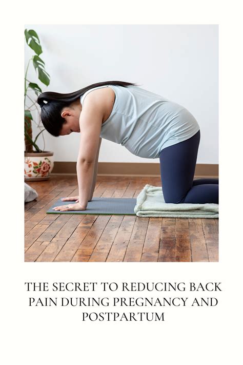 The Secret To Reducing Low Back Pain In Pregnancy And Postpartum