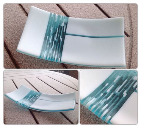 Fused Dish Using Bullseye Glass And Strip Construction By Christine