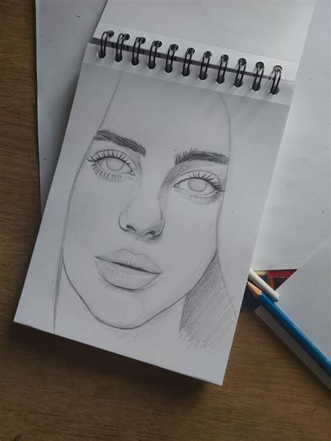 Billie Eilish pencil drawing | Pencil drawings, Drawings, Art