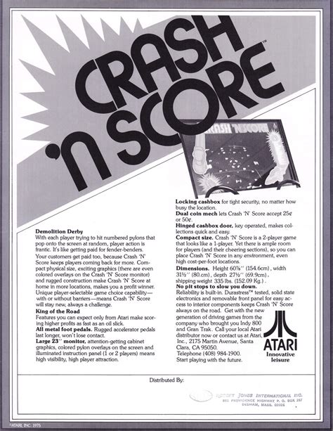 Atari Crash N Score Scans Dump Download Screenshots Ads Videos