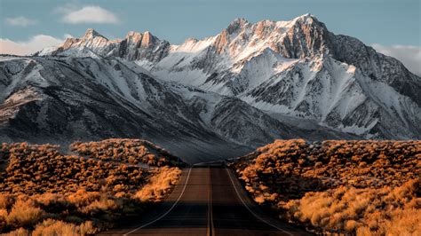 5120x2880 Beautiful Snowy Mountains Road 5k Hd 4k Wallpapersimages