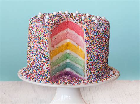 Rainbow Layer Cake Recipe Rainbow Layer Cakes