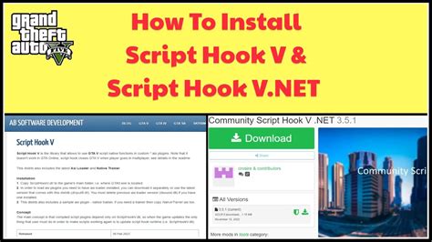 How To Install Script Hook V And Script Hook V Dot Net In Gta Pc