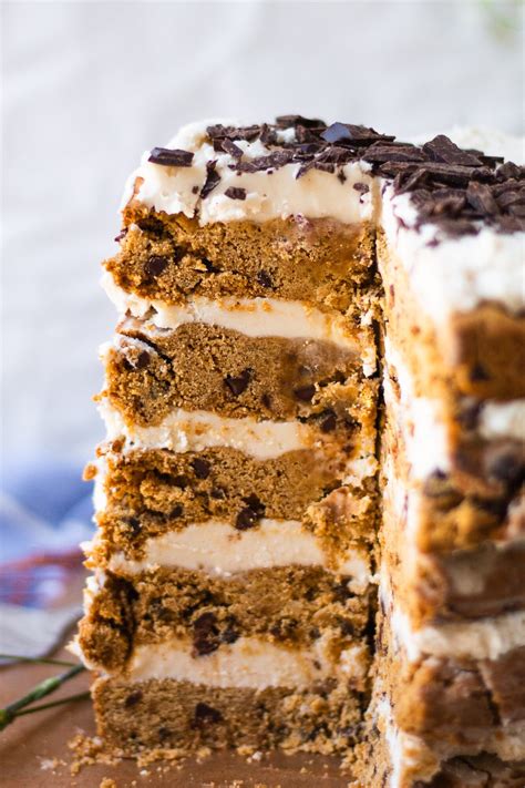 The Best Chocolate Chip Cookie Layer Cake Vegan Gluten Free The