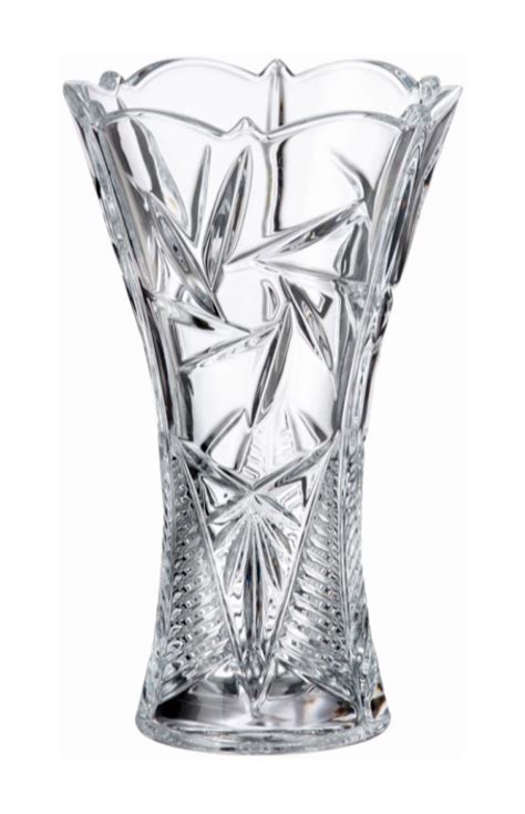 Bohemia Crystal Pinwheel Waisted Vase 25cm Crystal And Glass