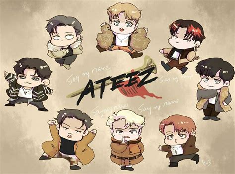 Ateez Fanart Kpop Drawings Fan Art Kpop Fanart