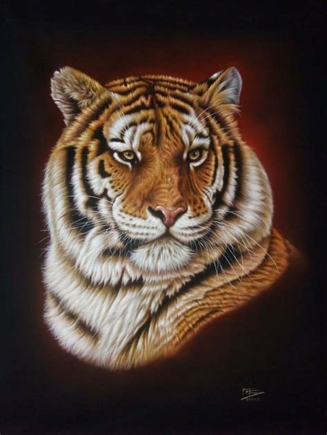 Black Velvet Painting Wildlife With Images Tiger Painting Tiger