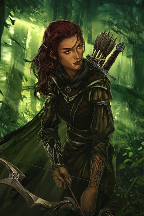 Azurit Elves Fantasy Heroic Fantasy Fantasy Warrior Fantasy Girl Character Design Cartoon