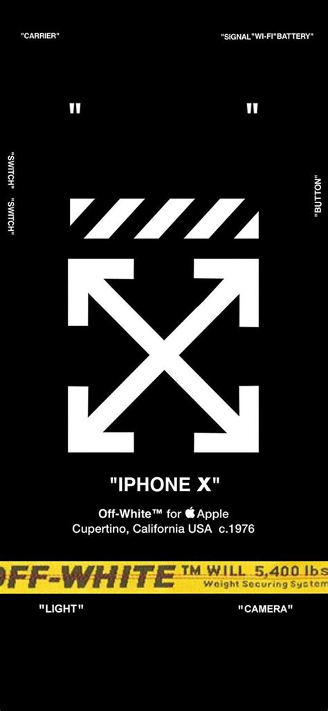 Off White Lock Screen For Iphone X White Wallpaper For Iphone
