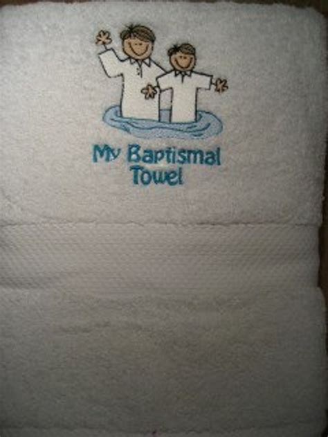 Lds Baptism Towel For Boys Etsy