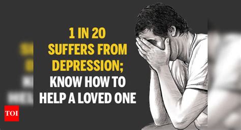 infographic 1 in 20 suffers from depression know how to help a loved one india news times
