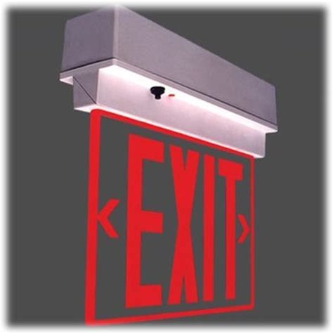 Facility Maintenance And Safety Nyc Steel Combo Ul Red Led Exit Sign
