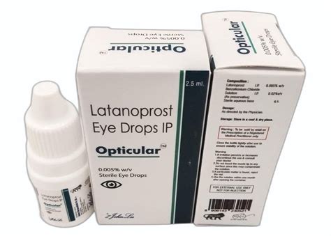 Johnlee Liquid Latanoprost Eye Drops Ip Packaging Type Bottle Packaging Size 3ml At Rs 477