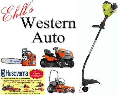 Come and visit gardens mowers and tools in st andrews, scotland today to buy agricultural machinery and more. Ehll's Western Auto | lawn & garden equipment | lawn ...