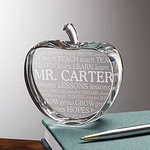 Maybe you would like to learn more about one of these? Crystal Apple Keepsake | Personalized Teacher Gifts