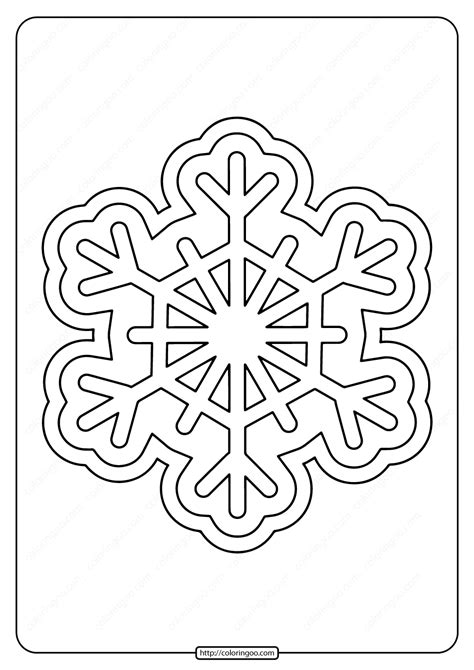The coloring page is printable and can be used in the classroom or at home. Free Printable Snowflake Pdf Coloring Pages