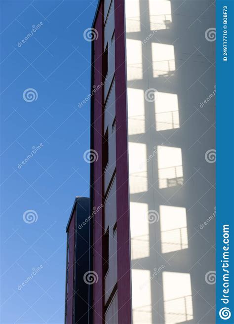 Abstract Photo Of A Side Profile Of An Apartment Shadow Cast From A