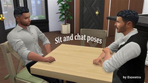 Sims 4 Sit And Chat Poses Sims Poses Ts4 Poses Sims4